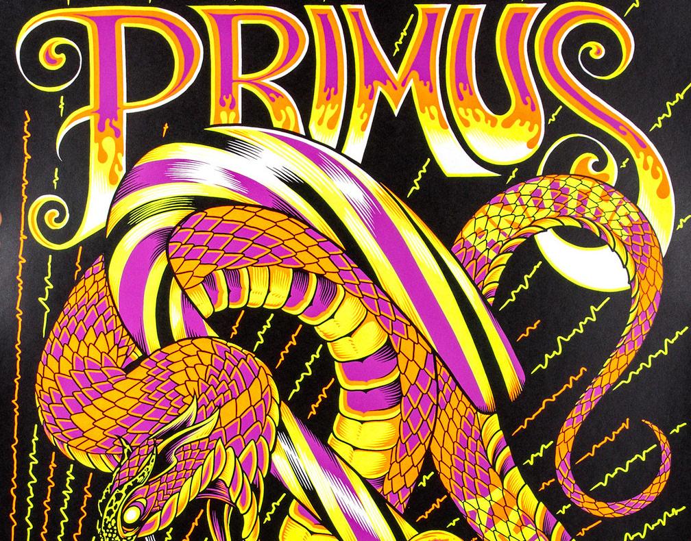 1008x790 Official Palehorse Portfolio Gig Poster: Blacklight Screen Print