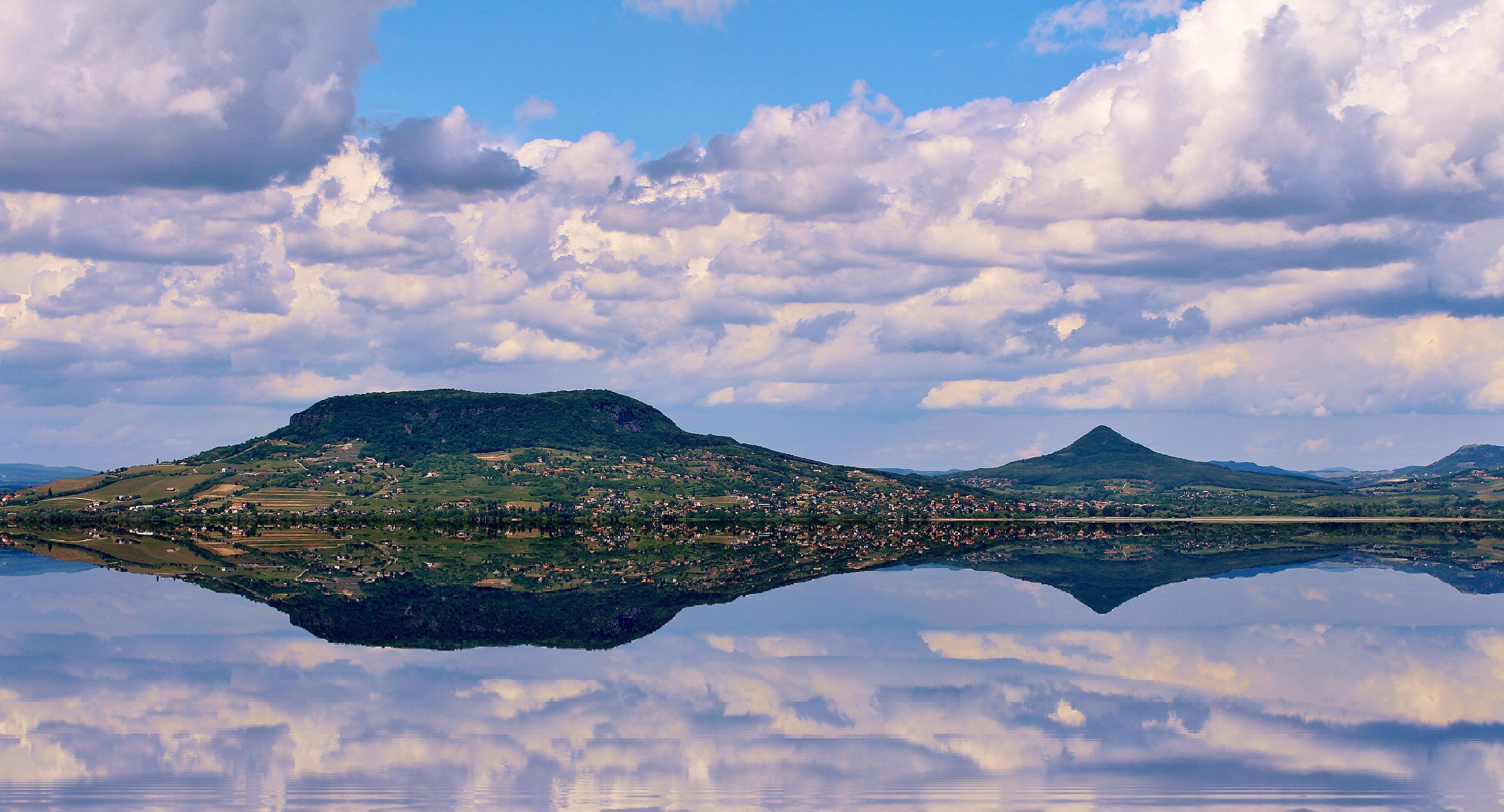 5134x2774 plateau near mountain during daytime lake balaton #mountain #summer #water K #wallpaper #hdwallpaper #desktop. Balaton, Lake, Natural landmarks