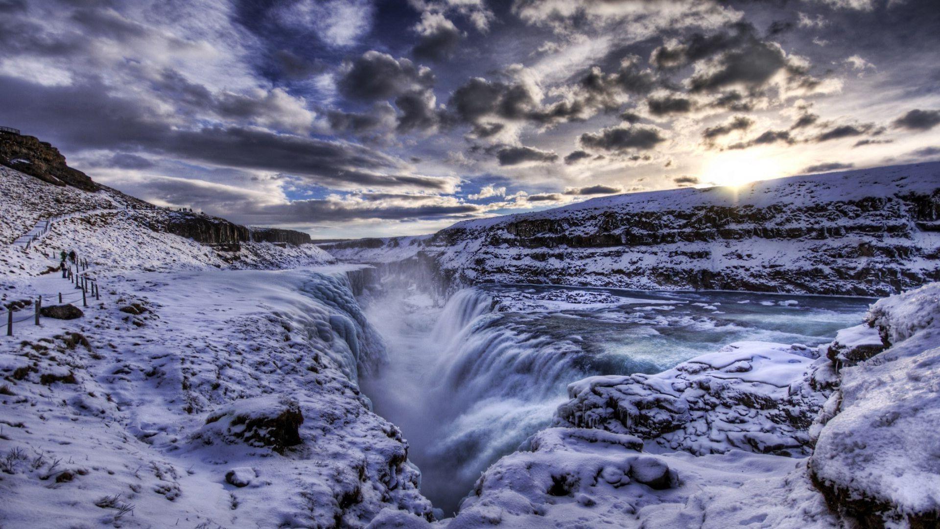 1920x1080 Gullfoss Waterfall Widescreen Wallpaper. Wallpaper. Iceland