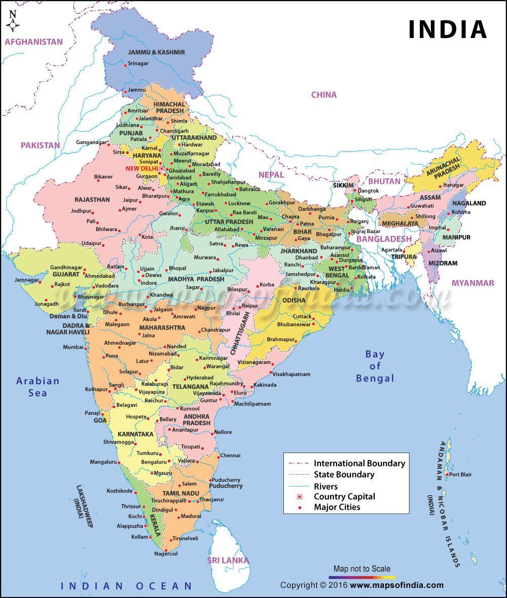 India Political Map Wallpapers - Top Free India Political Map ...