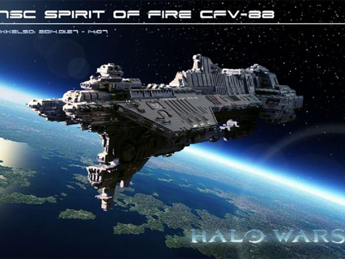 1200x900 Two Metre Halo UNSC Spirit Of Fire Takes Lego Out Of This World