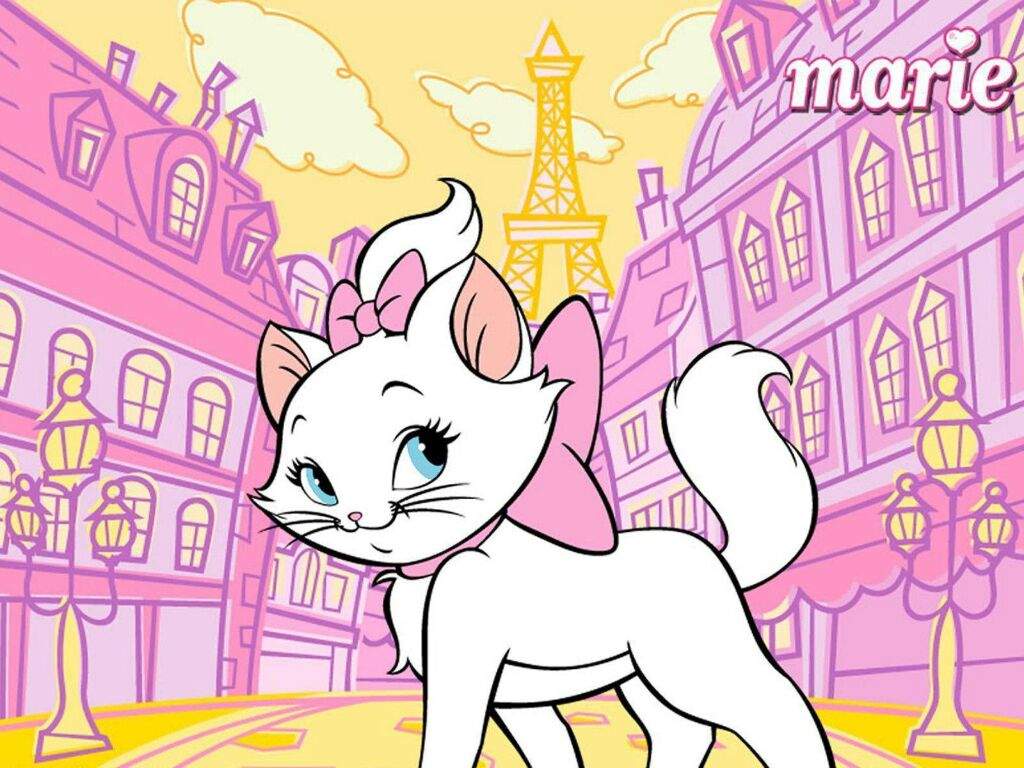 1024x768 Aristocats Marie Wallpaper