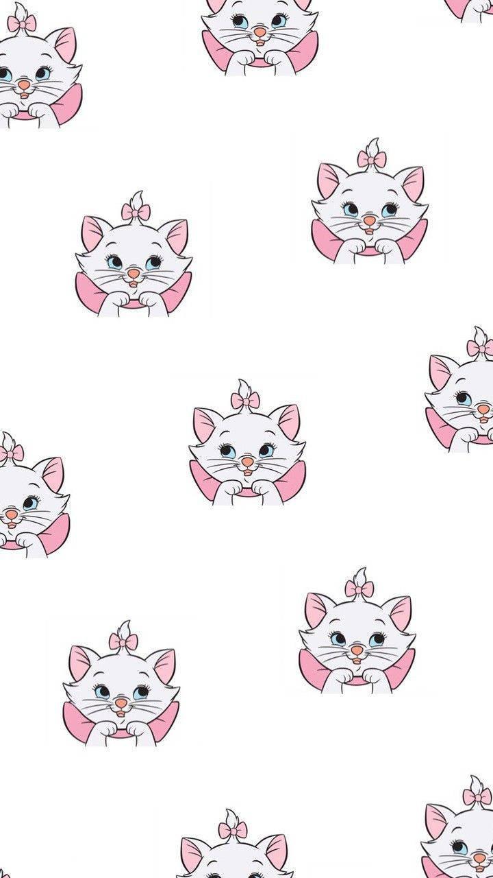 720x1280 Download Marie The Cat Pattern Wallpaper