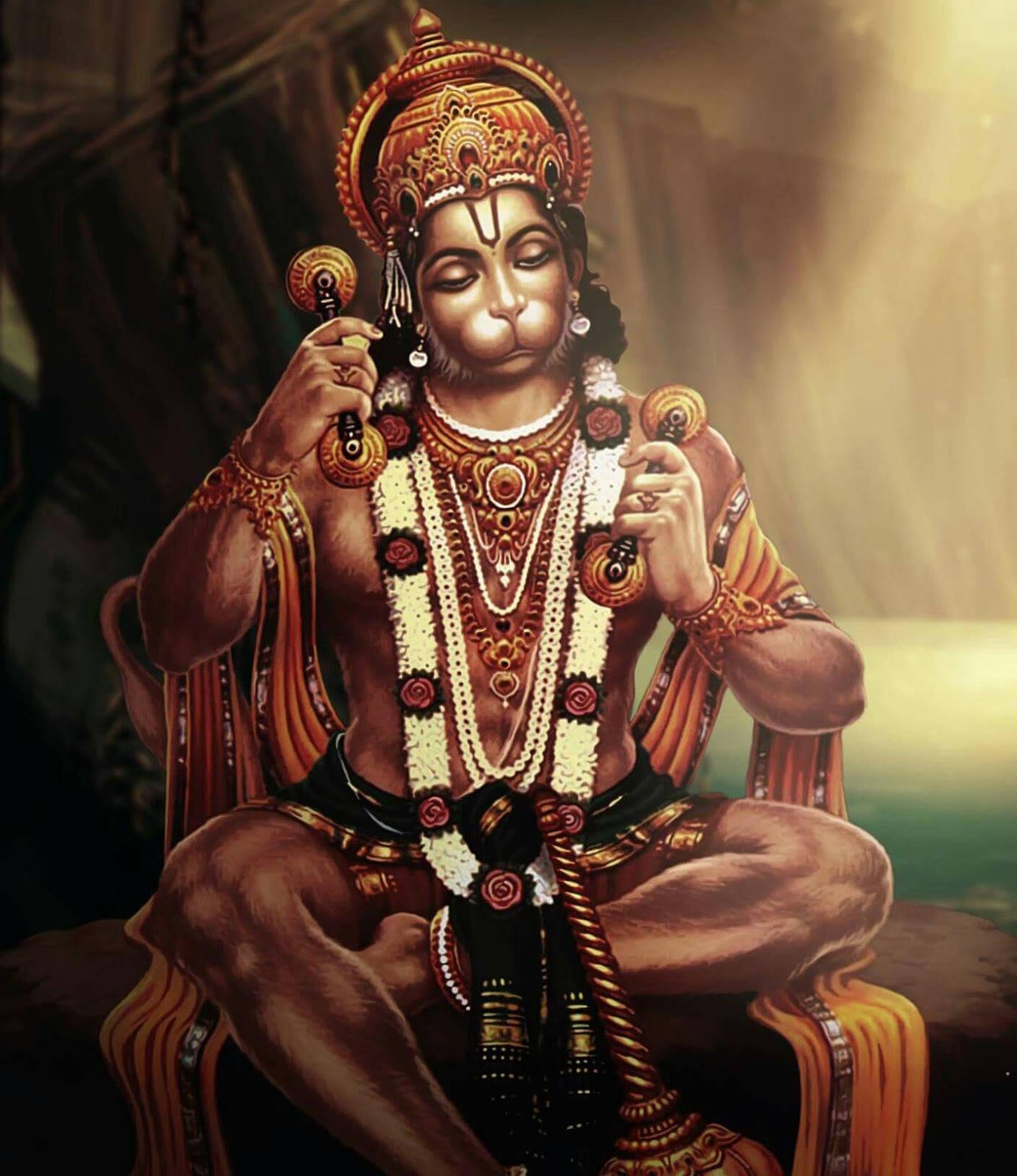 Best of Hanuman iPhone Wallpapers -1384x1600 Download Lord Hanuman 3D Sunlight Wallpaper