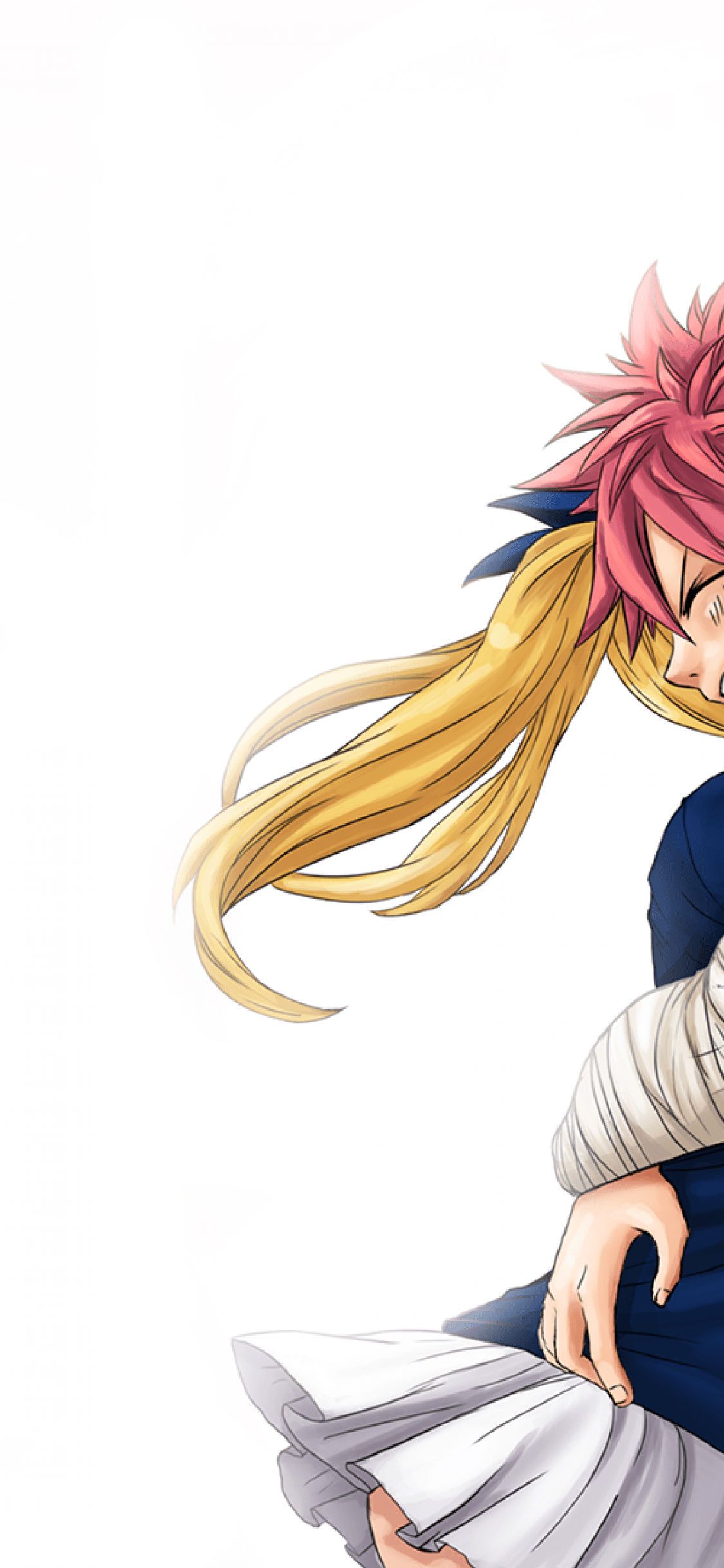 1125x2436 Download 1125x2436 Natsu X Lucy, Fairy Tail, Big Smile, Hug