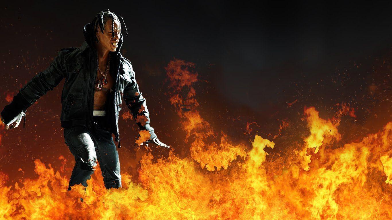 1366x768 Artist and world artist news: Travis Scott Macbook Wallpaper