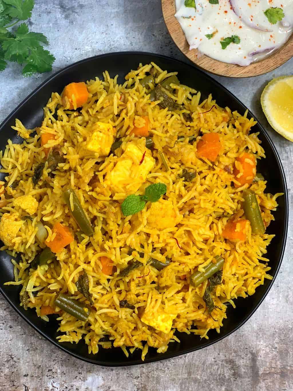 1024x1365 Instant Pot Vegetable Biryani Veggie Delight