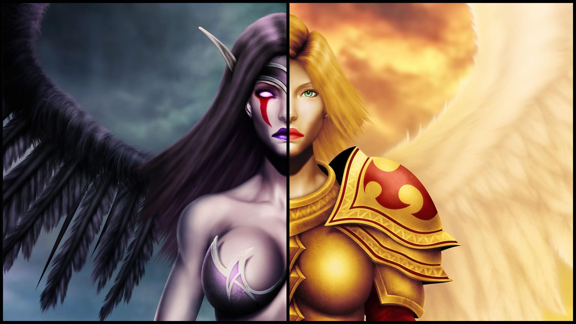 1920x1080 armor, Kayle, League of Legends, splitting, angel, wings, devils, Morgana (League of Legends), demacia, Noxus Gallery HD Wallpaper