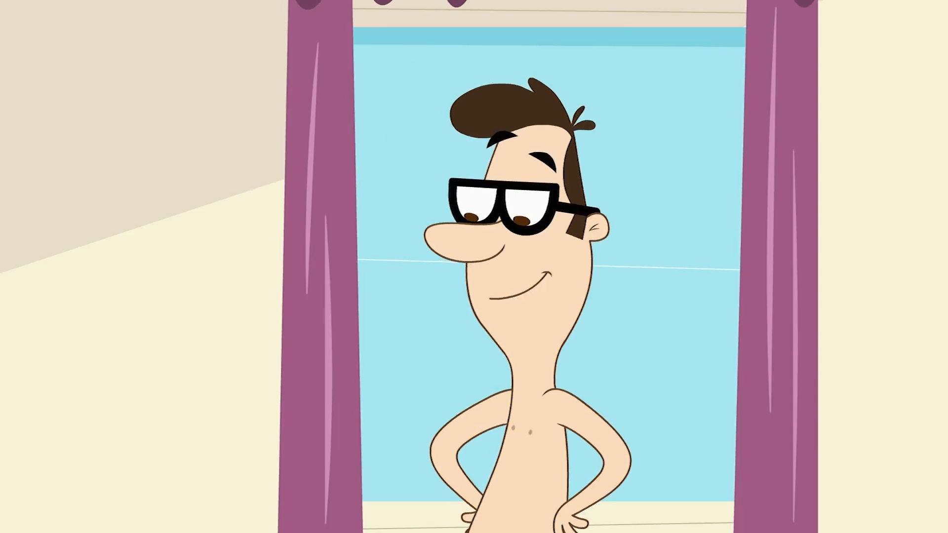 1920x1080 Shirtless Drawn Cartoon Boys & Men: Shirtless Burt Burtonburger in Kid vs. Kat
