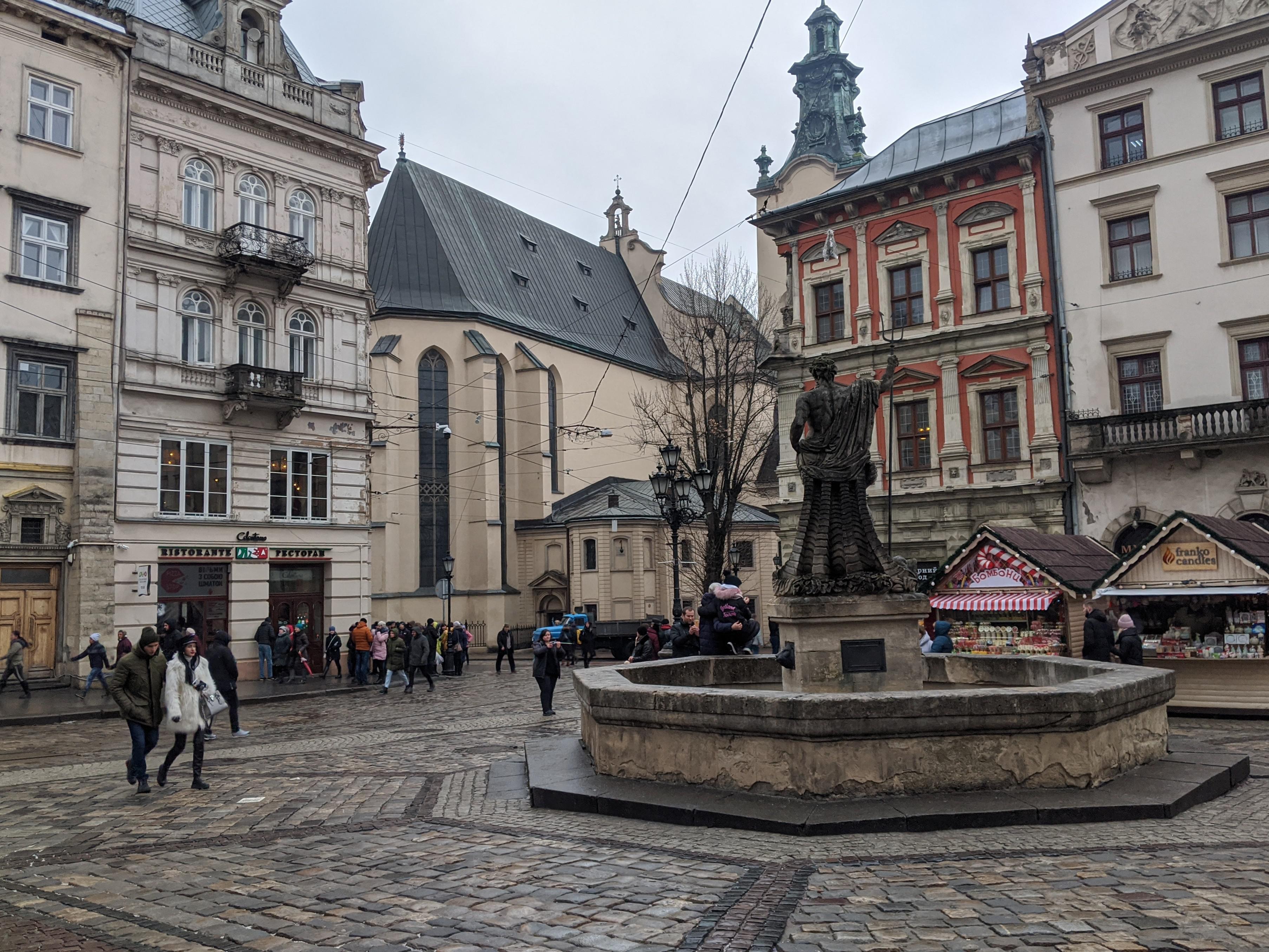 3613x2710 On the Market Square, Lviv, Ukraine