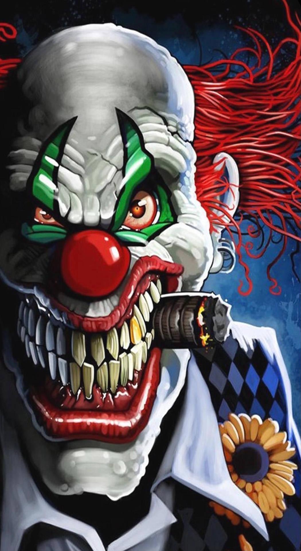 1050x1920 Download Scary Clown Artwork Wallpaper