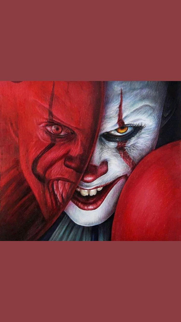 750x1333 art scary clown. Horror artwork, Scary drawings, Clown horror