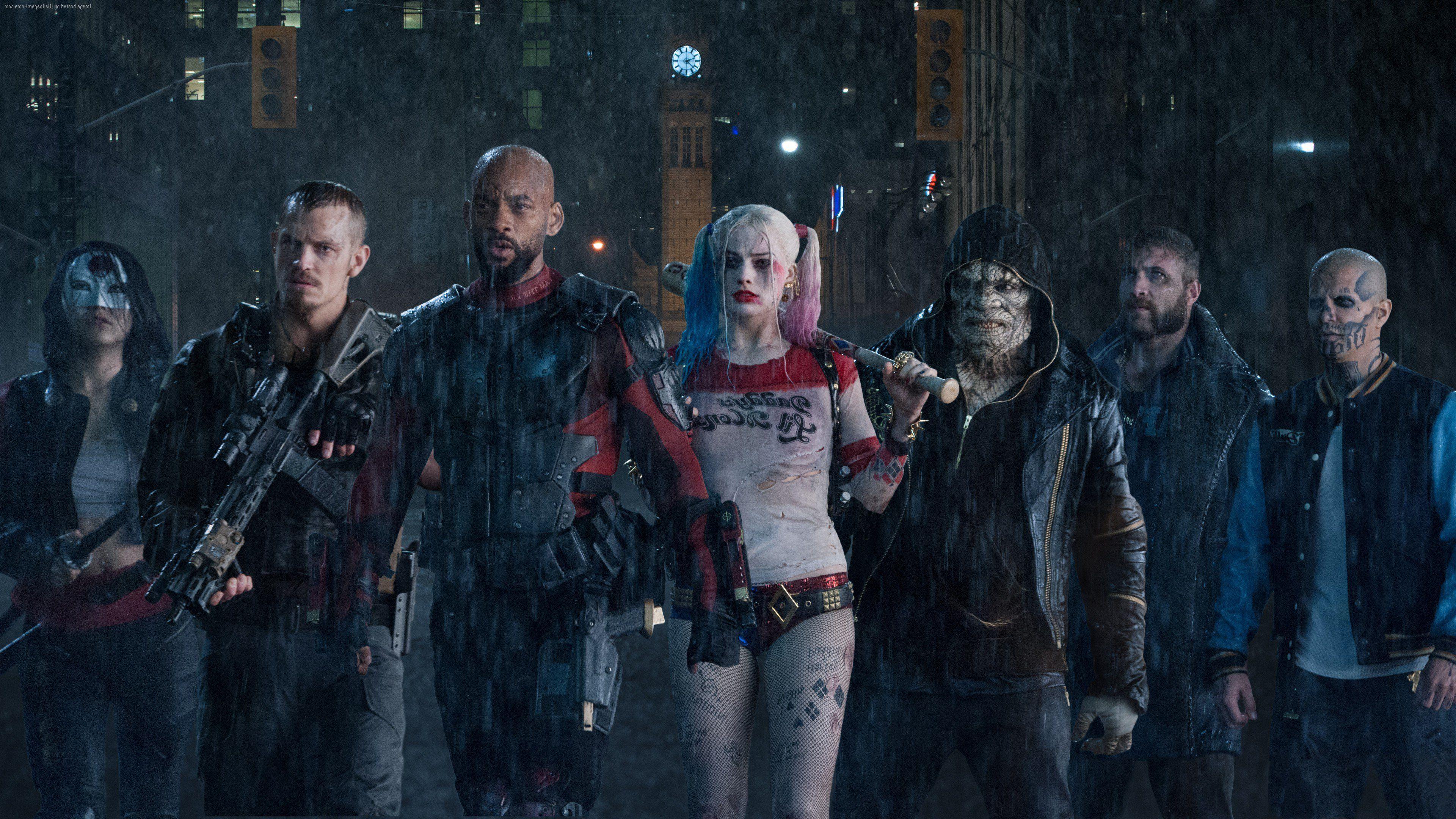 3840x2160 Suicide Squad Team iPhone 5c, 5S, SE , Ipod Touch HD 4k