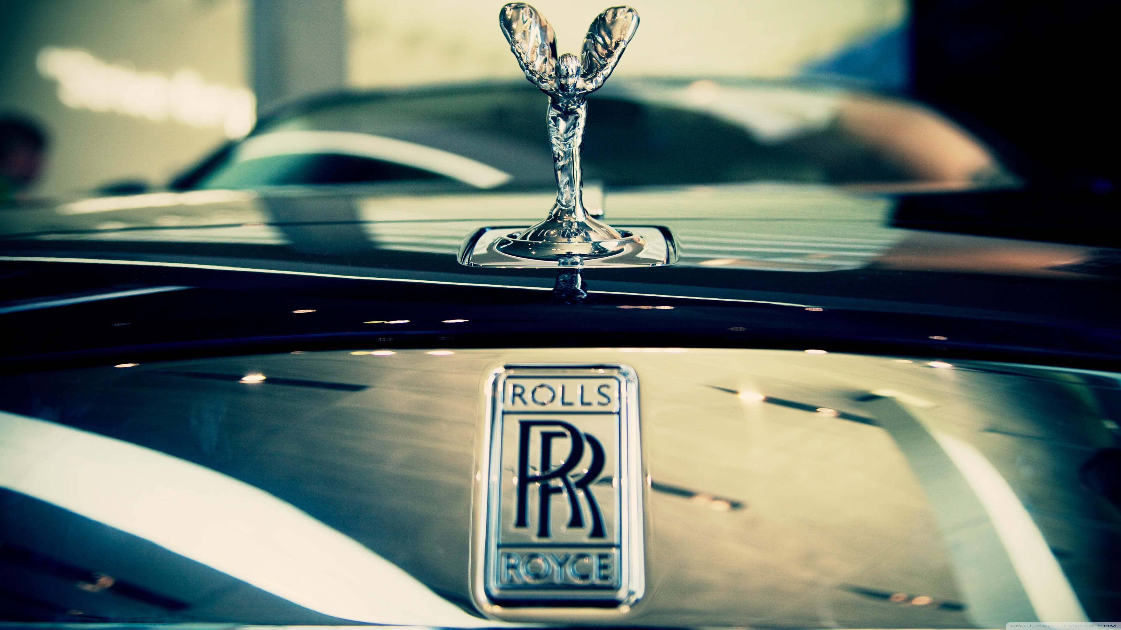 3840x2160 Rolls Royce Logo UHD 4K Wallpaper