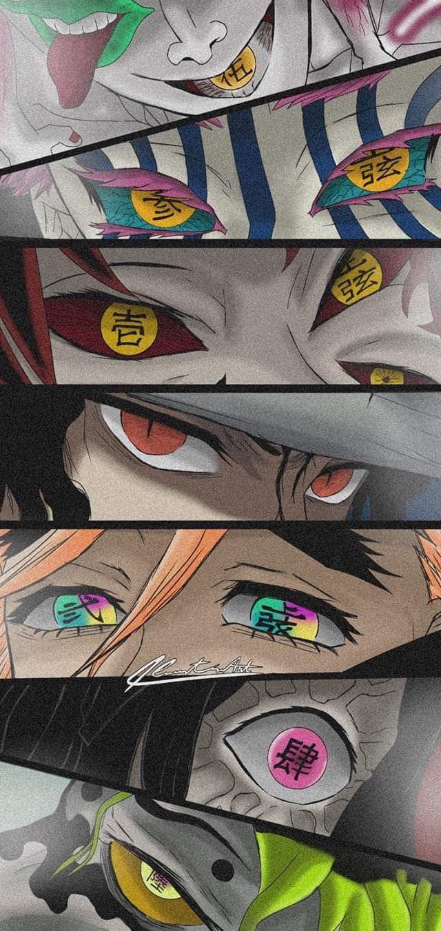 Demon Slayer Collage Wallpapers Top Free Demon Slayer Collage