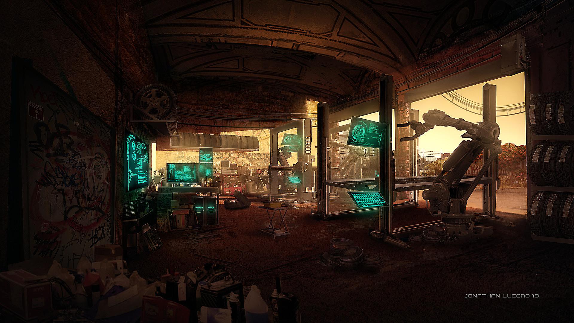 1920x1080 Sci Fi Room HD Wallpaper and Background