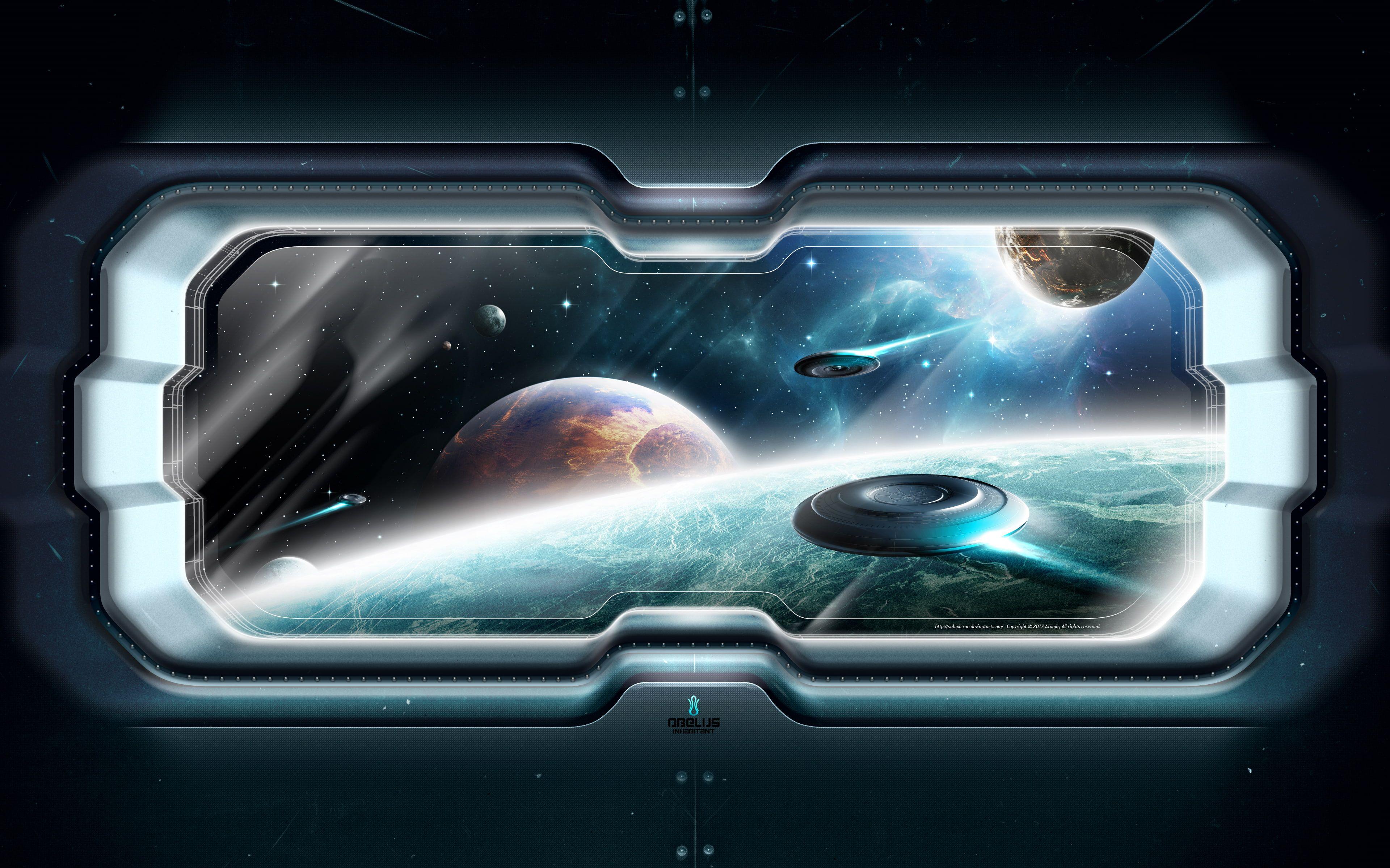 3840x2400 porthole #spaceship #Space K #wallpaper #hdwallpaper #desktop. Space wall art, HD wallpaper, Canvas home