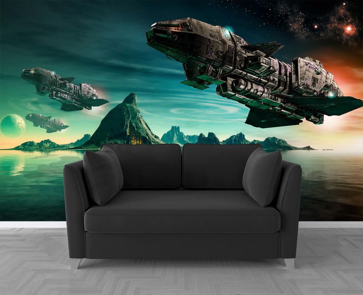 1200x975 3D Sci Fi Wallpaper Self Adhesive Living Room Wall Mural Print Decor Poster Gift