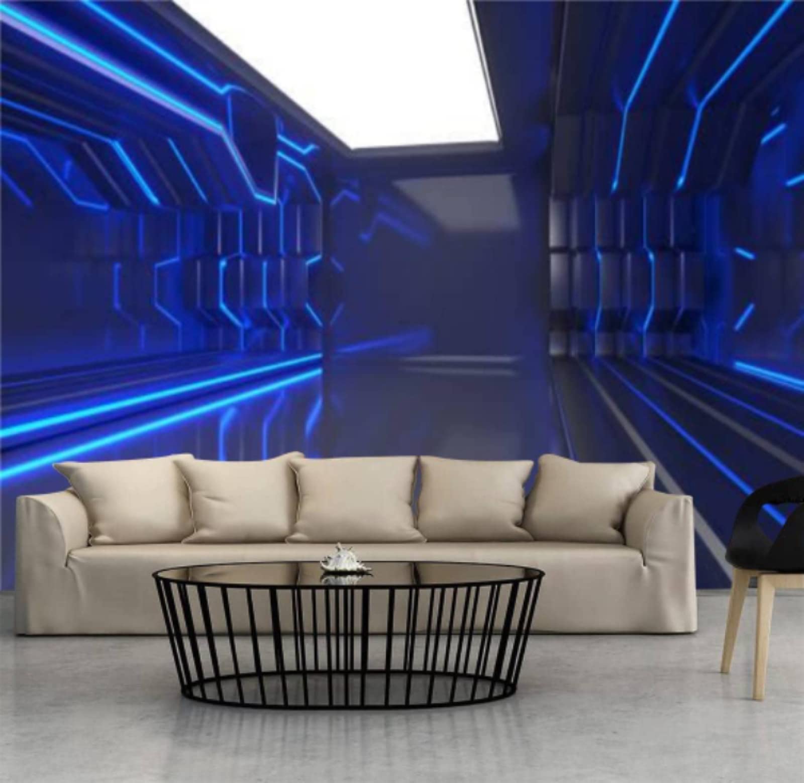 1600x1558 Science Fiction Wallpaper Peel and Stick, 3D PVC Wall Mural Self Adhesive for Bedroom Study Room Background Wall Painting 78x55(200x140cm) : Tools & Home Improvement