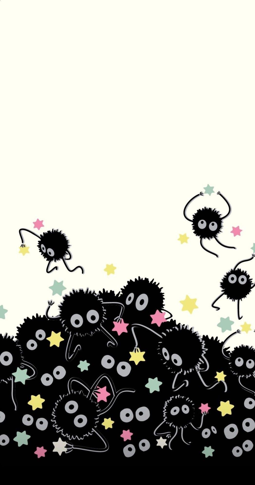 1046x1985 Soot Sprite Hot Topic Wallpaper. Cute wallpaper background, Cute anime wallpaper, Cartoon wallpaper