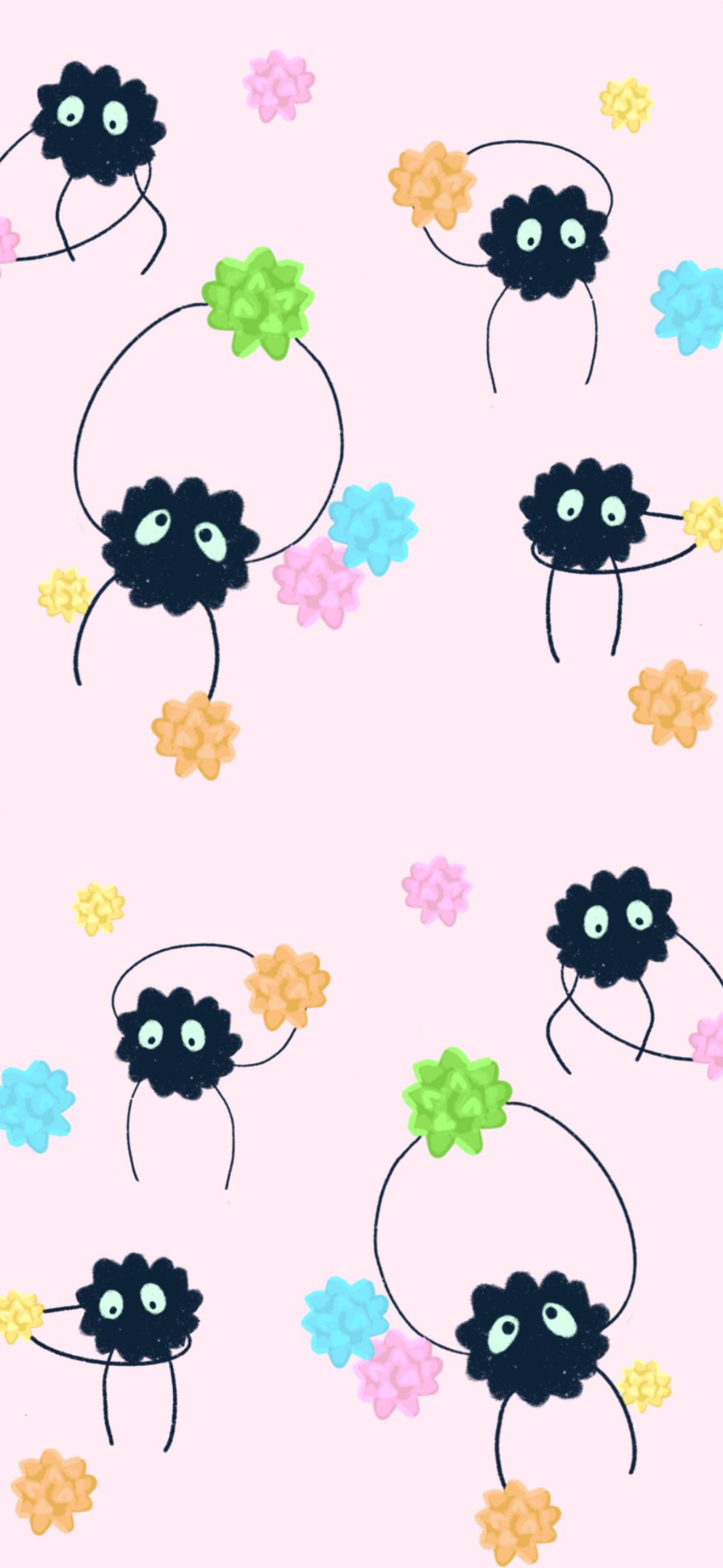 1125x2436 Soot Sprites Wallpaper