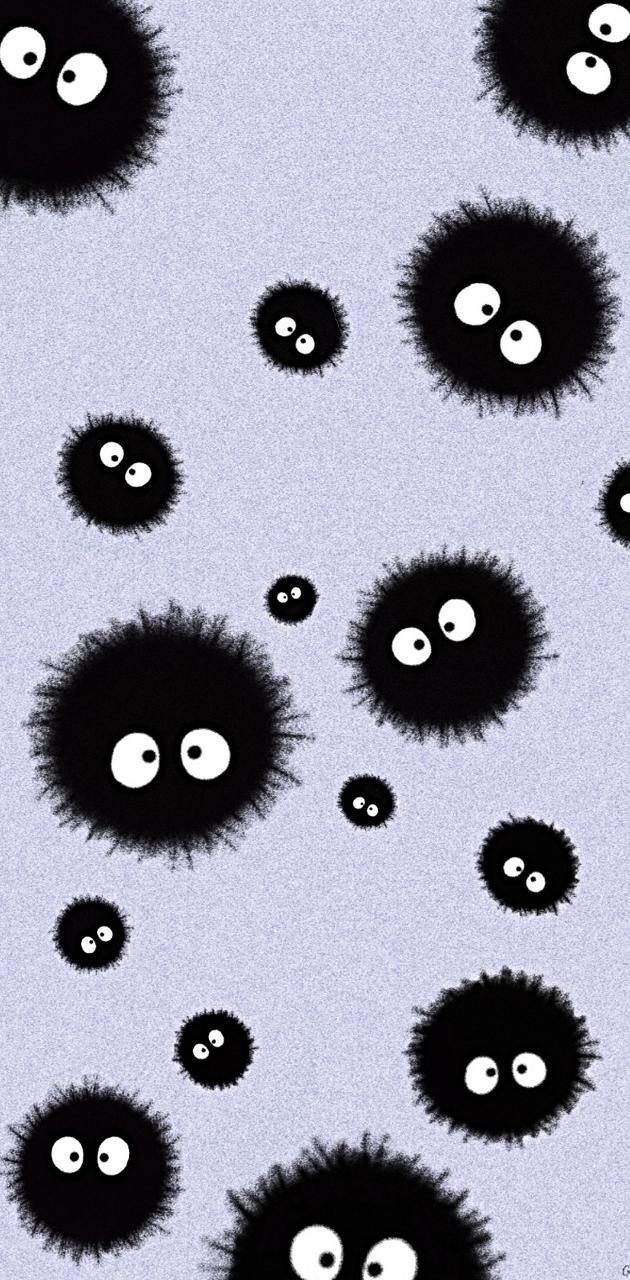 630x1280 Dust bunnies ghibli wallpaper