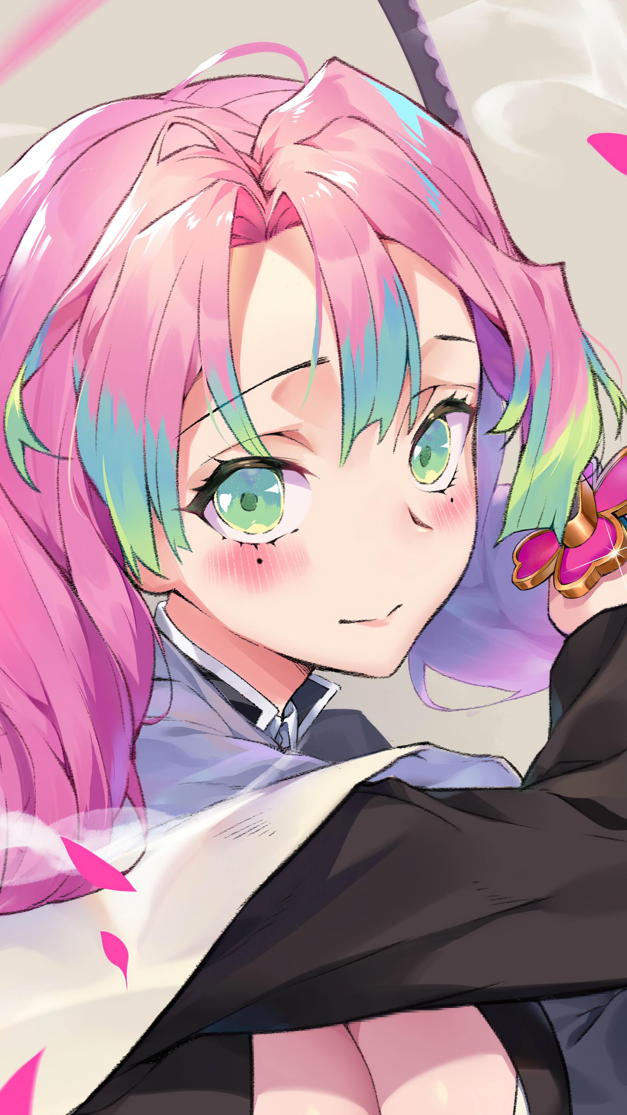 2160x3840 Mitsuri Kanroji, Kimetsu no Yaiba, 4k Gallery HD Wallpaper