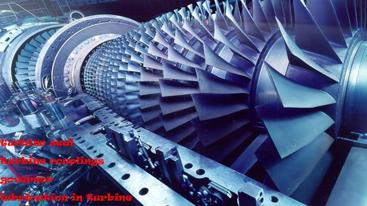 1280x720 turbine seal. turbine couplings. governor. lube oil in turbine. parts of turbine