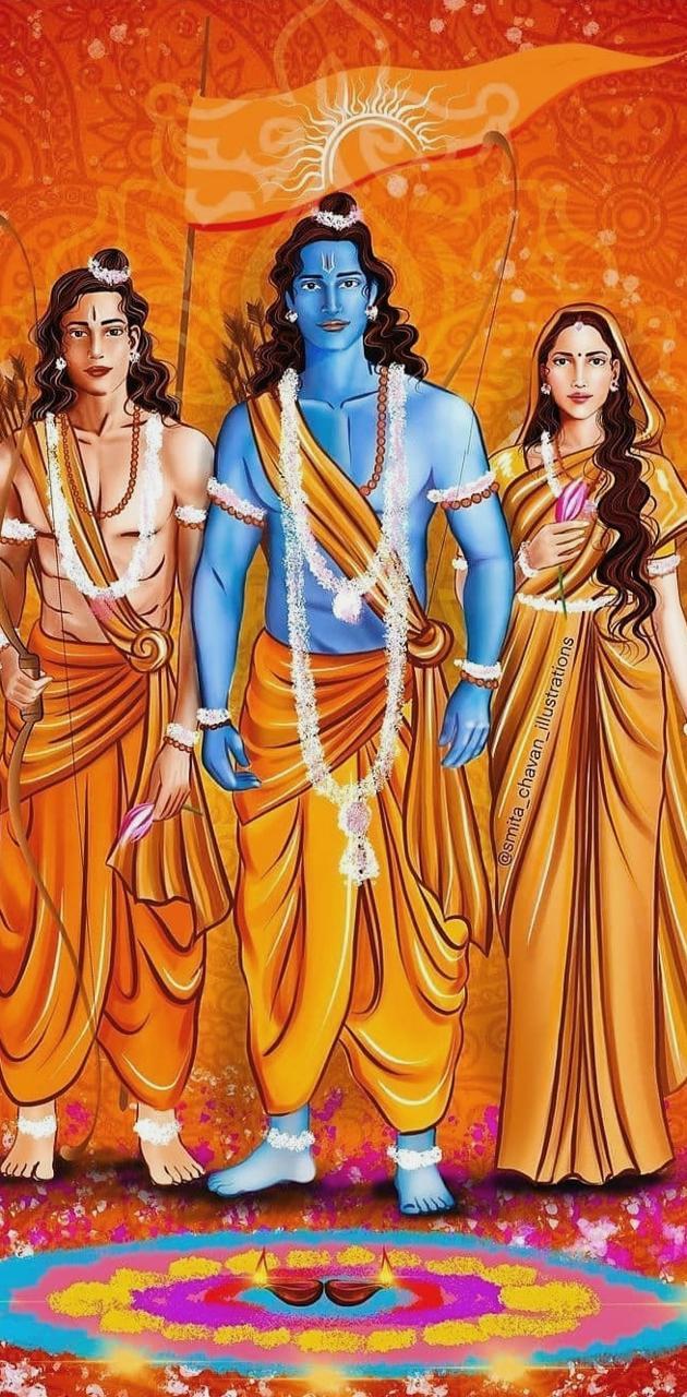 630x1280 Lord rama wallpaper