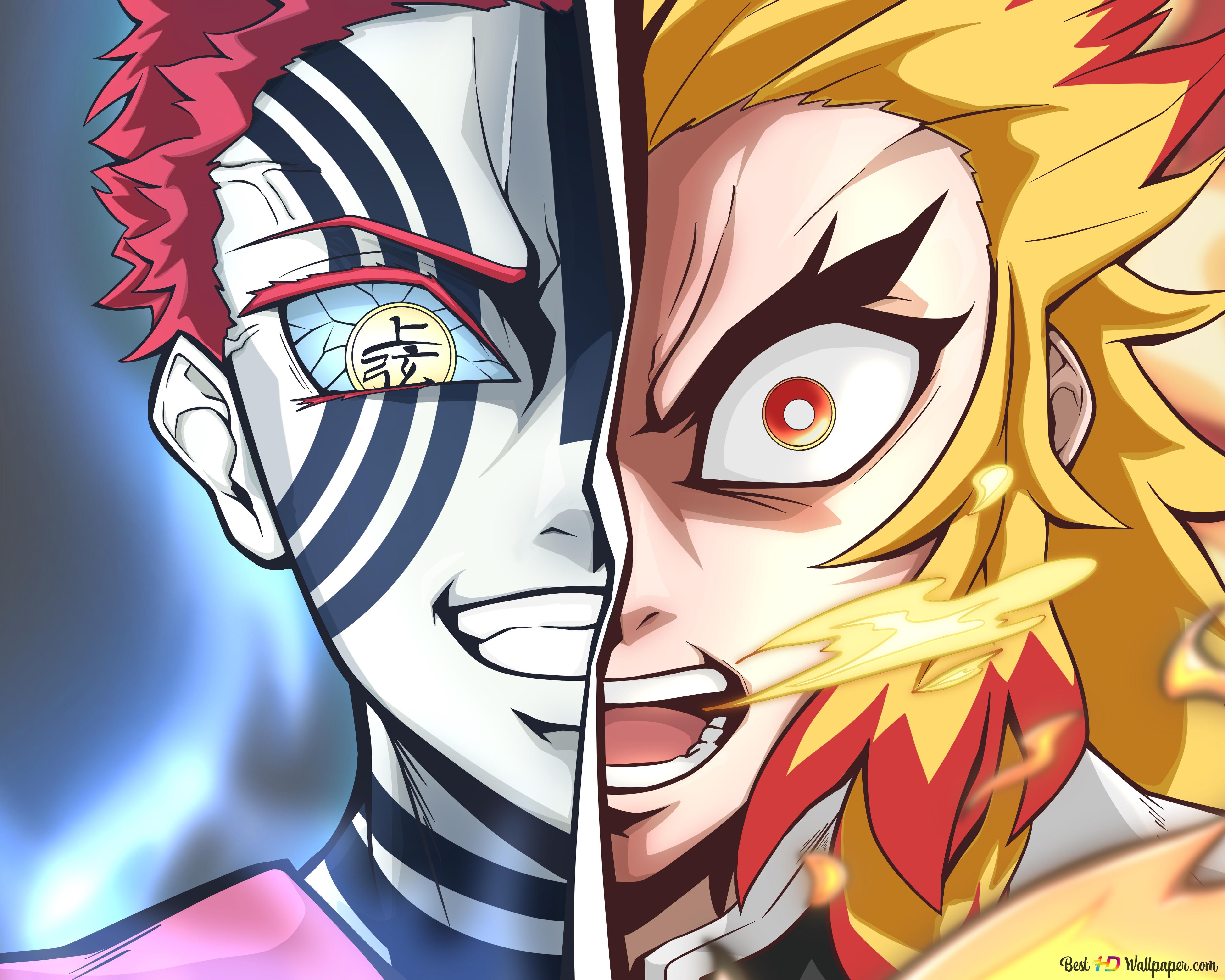 HD wallpaper rengoku vs akaza de 3 image  Royal Quality Anime Design  Mod  DB