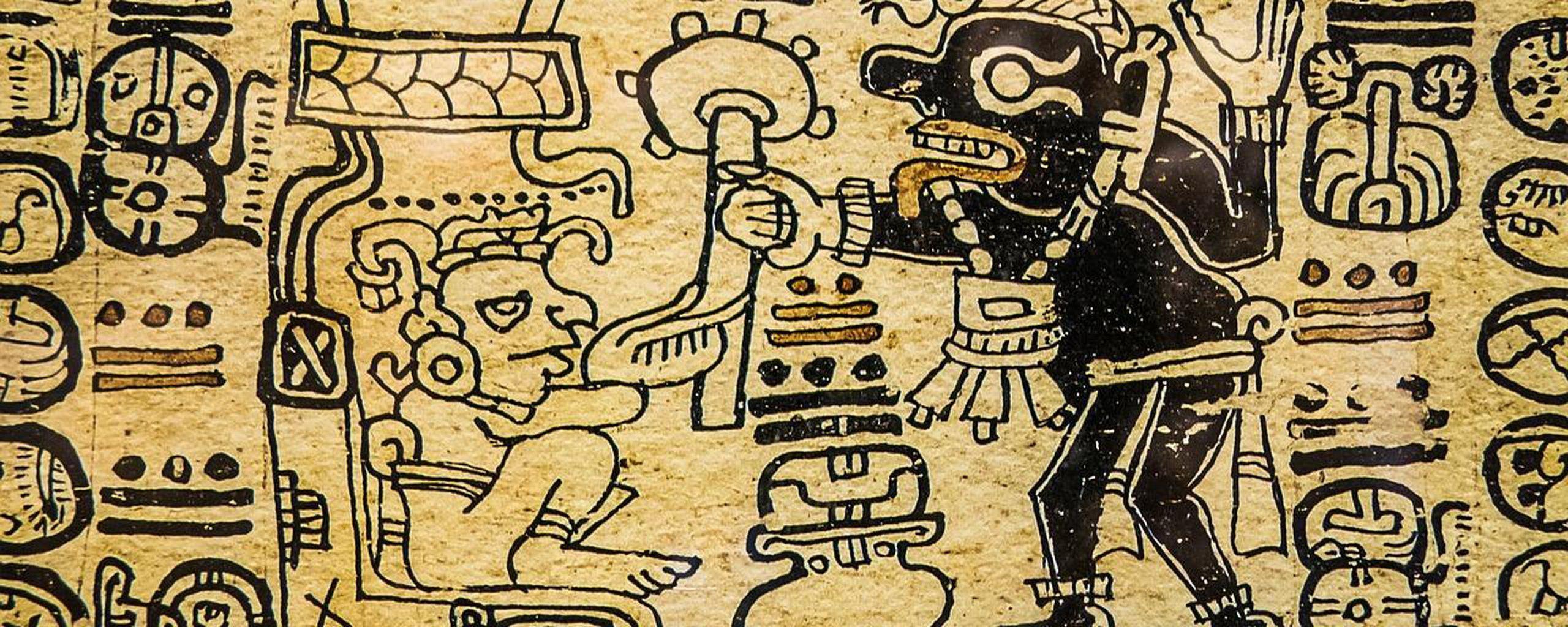 2560x1024 Download Dual Monitor Resolution .Mexican Aztec Calligraphy. HD