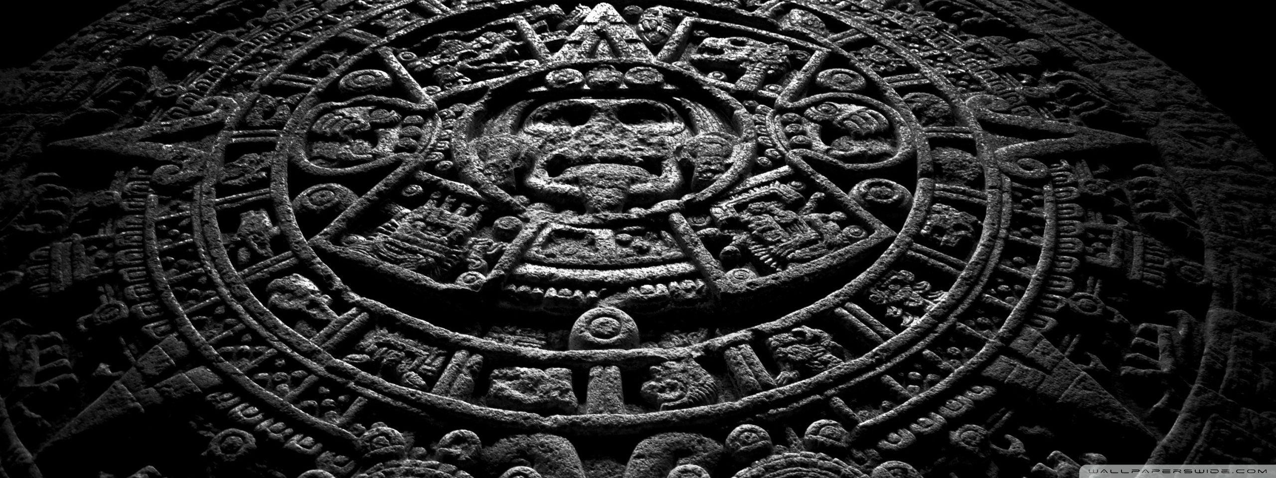 2560x960 Aztec Calendar ❤ 4K HD Desktop Wallpaper for 4K Ultra HD TV • Dual