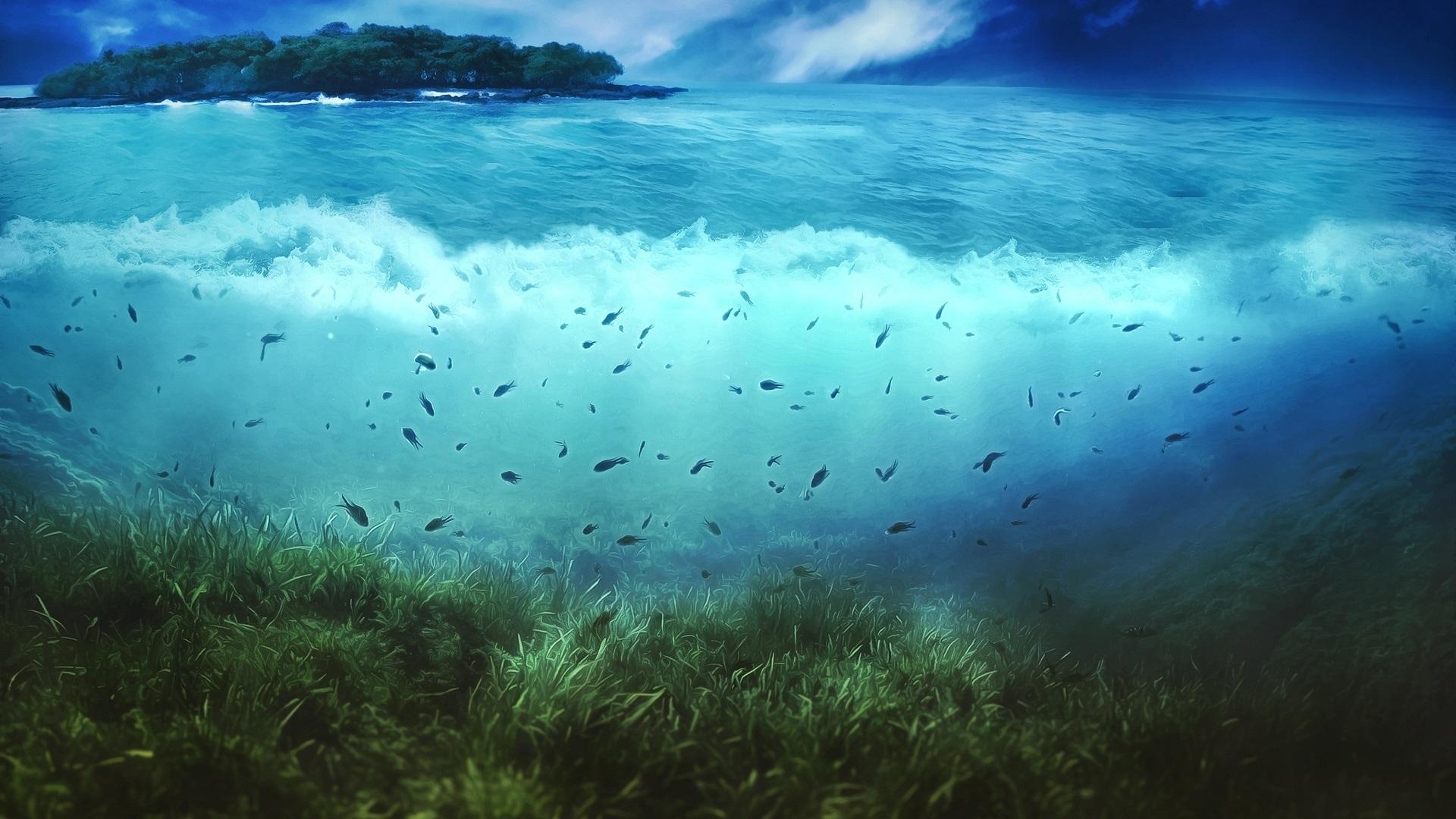 1920x1080 Wallpaper Creative picture, island