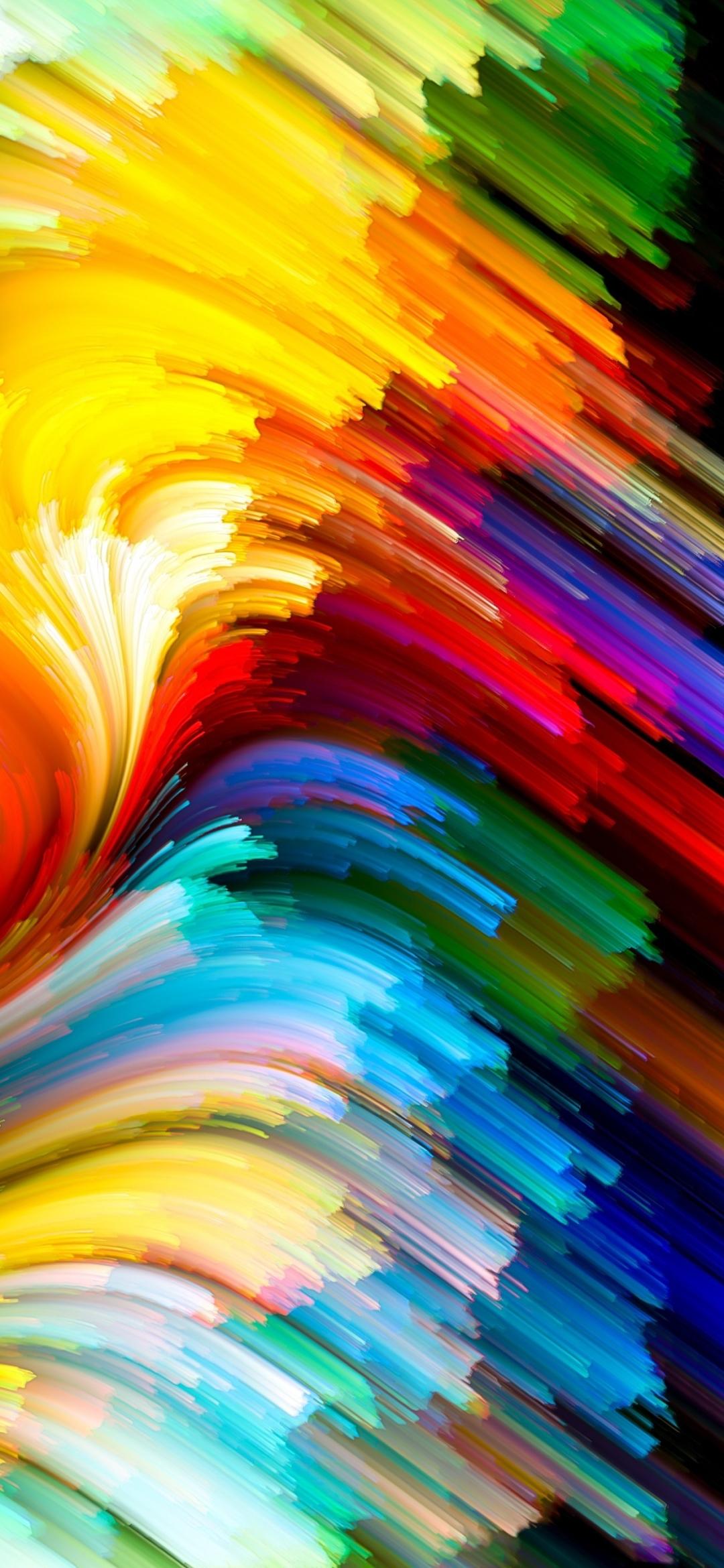 1080x2340 Abstract Colors mobile wallpaper