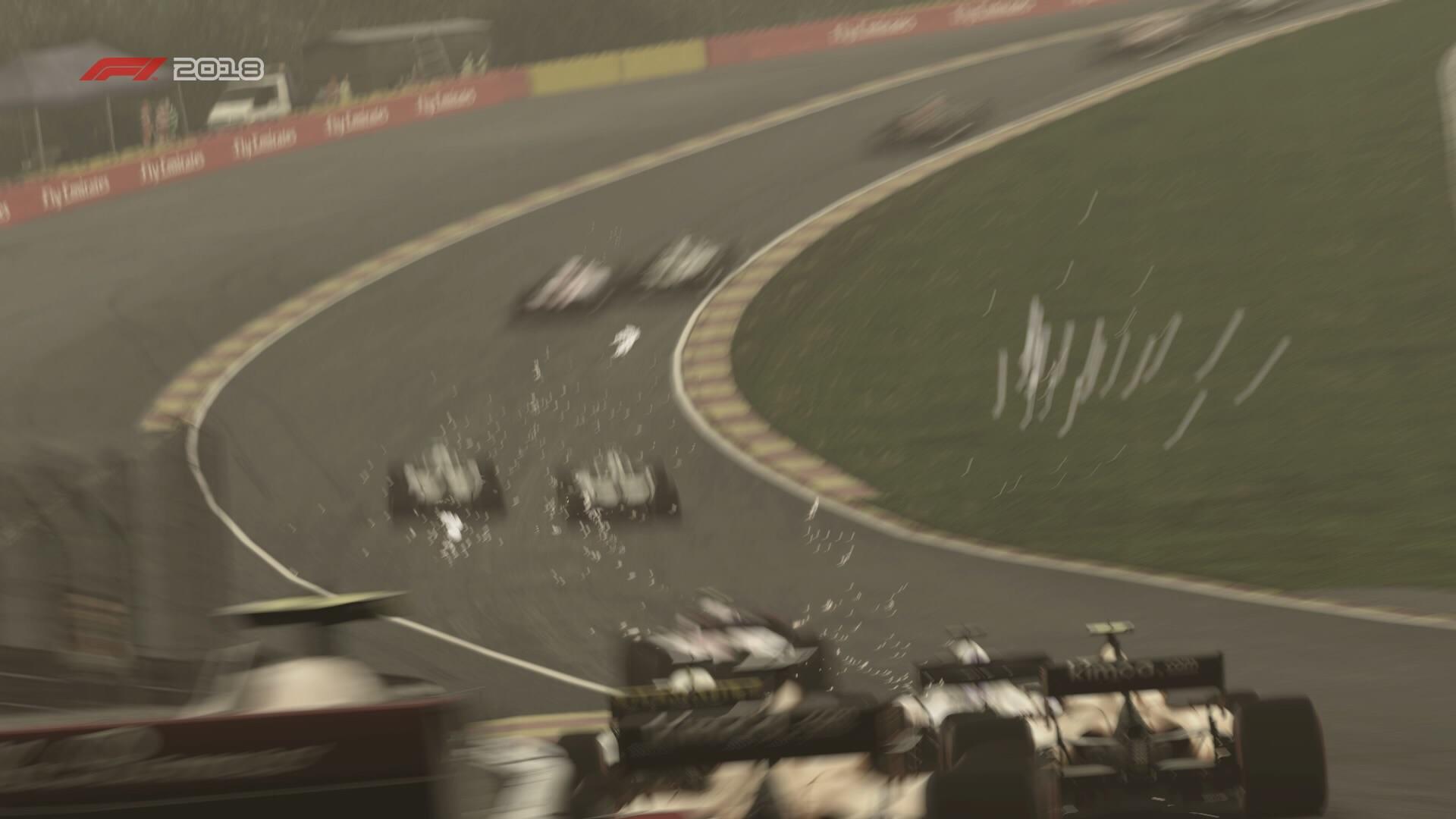 1920x1080 Climbing Eau Rouge on F1 2018