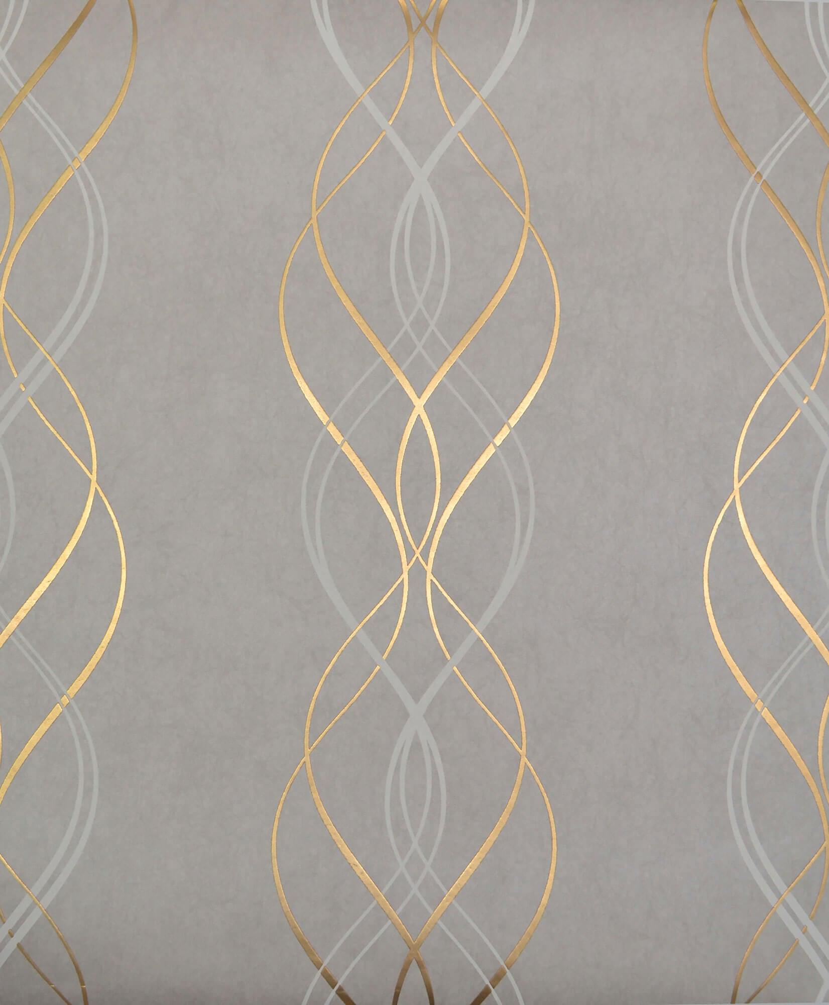 1651x2000 NW3550 Modern Metals Aurora Wallpaper