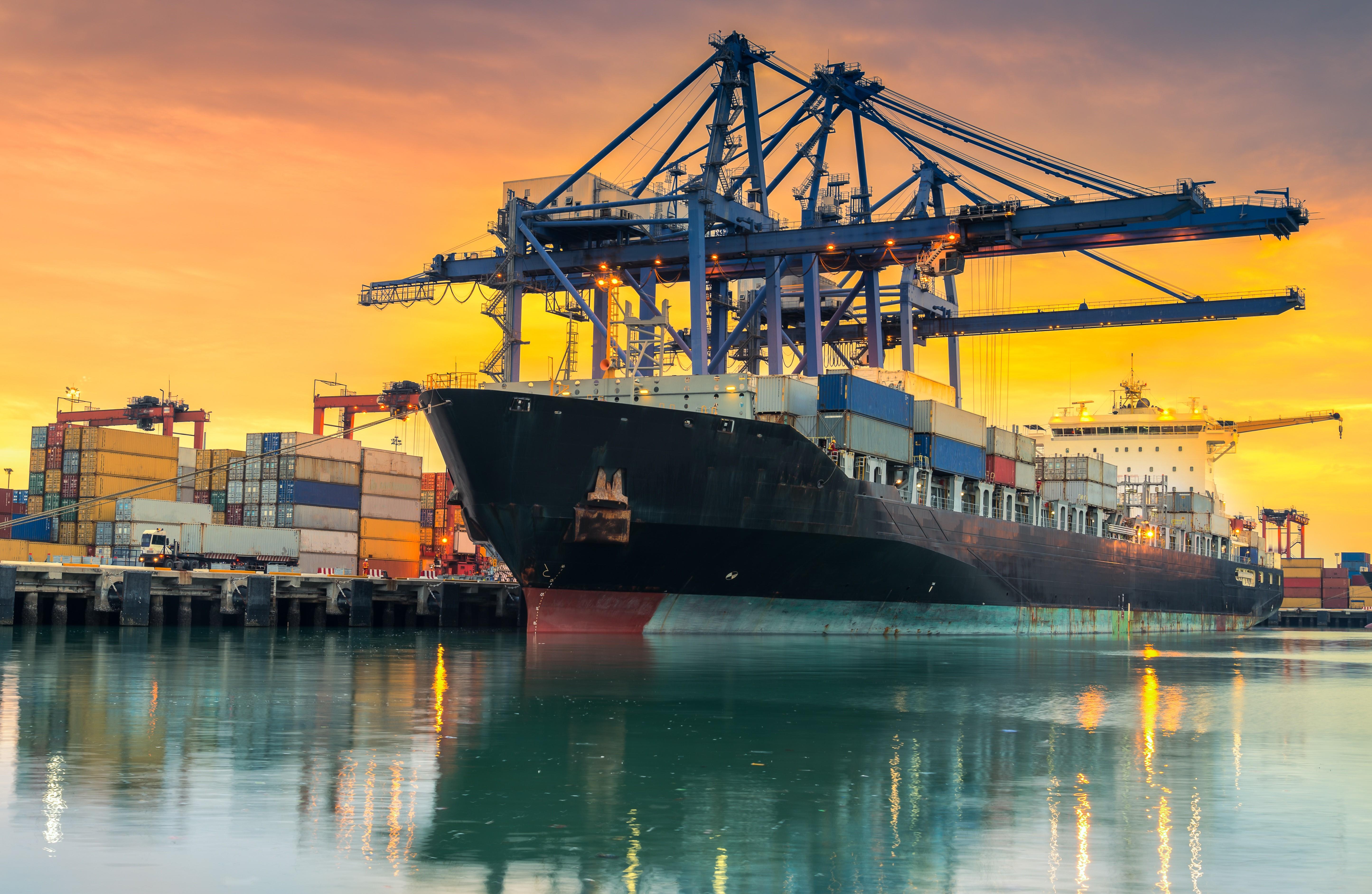 5781x3766 4K, 5K, Ships, Container ship, Marinas