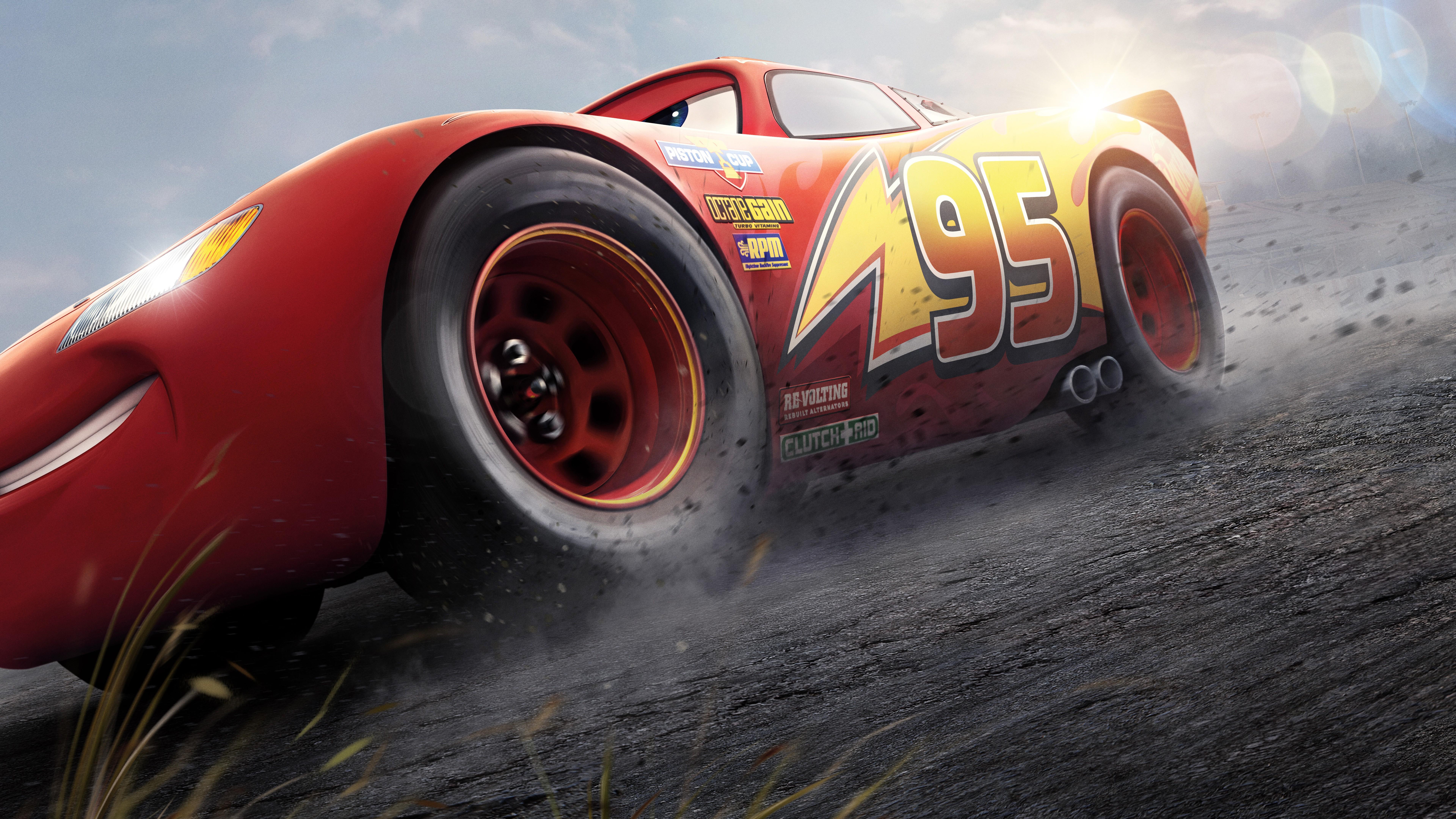 7680x4320 Wallpaper Red and White Race Car