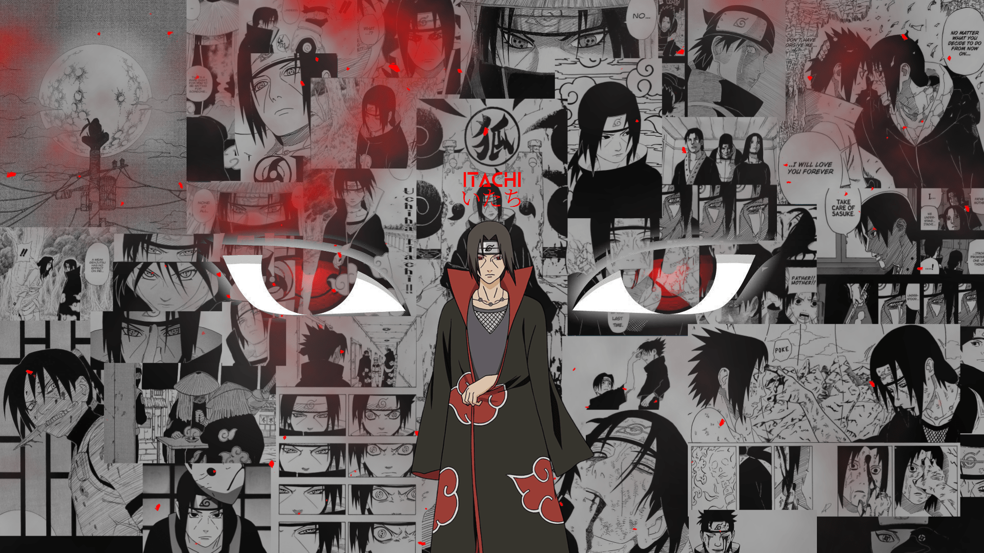 1920x1080 Naruto Shippuden, Uchiha Itachi, manga