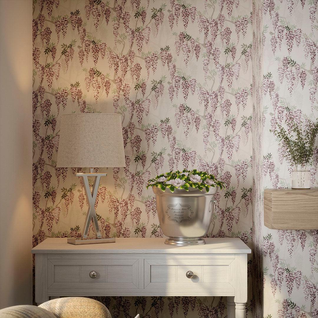 1080x1080 Wisteria Lane Wallpaper in Shades