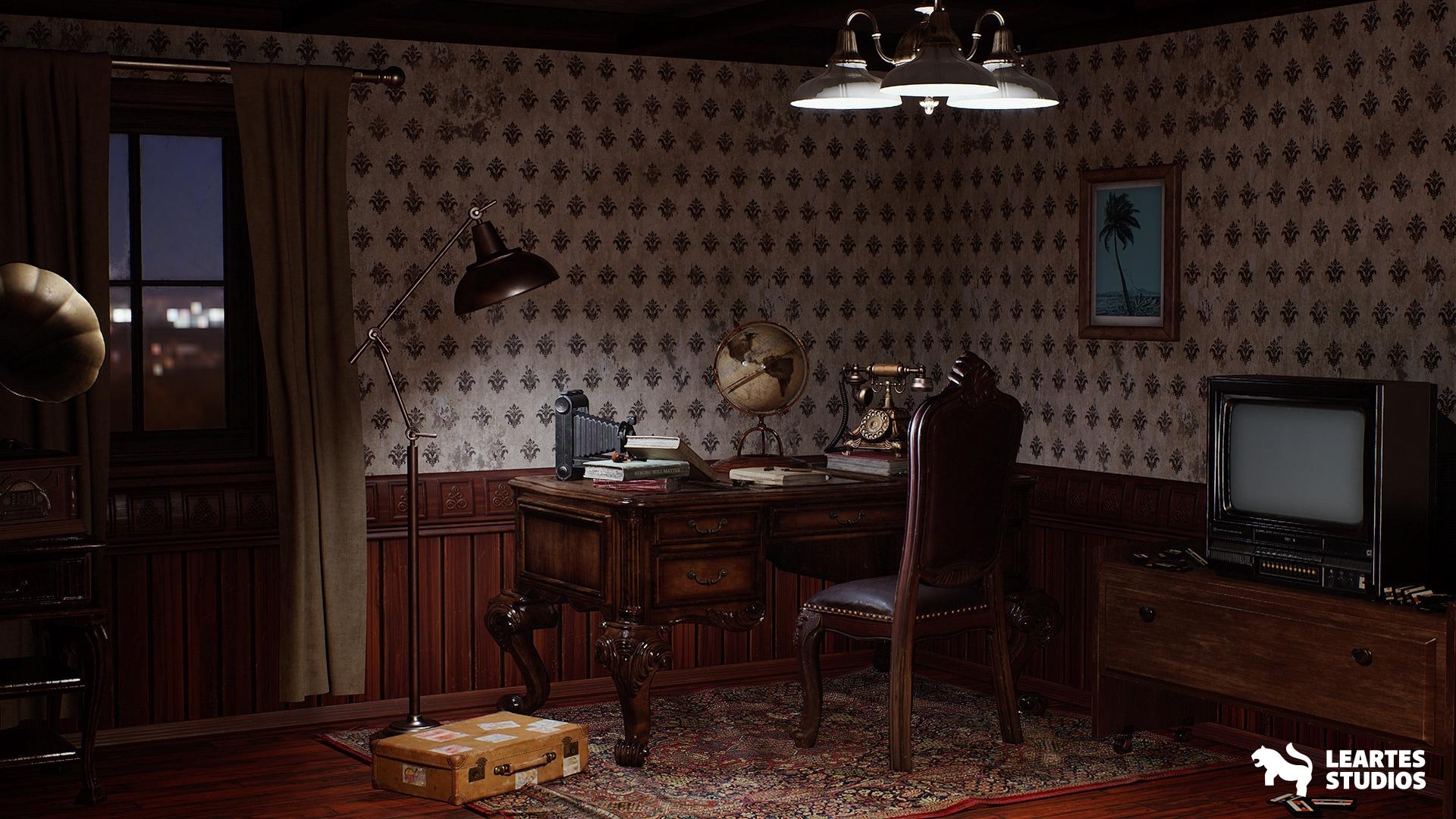 1920x1080 Vintage Room in Environments