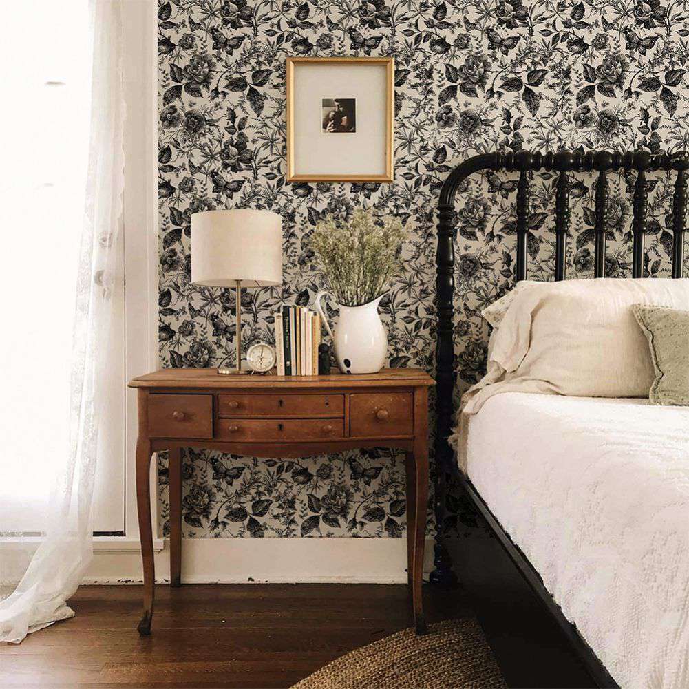 1001x1001 Floral Vintage Wallpaper for Livingroom