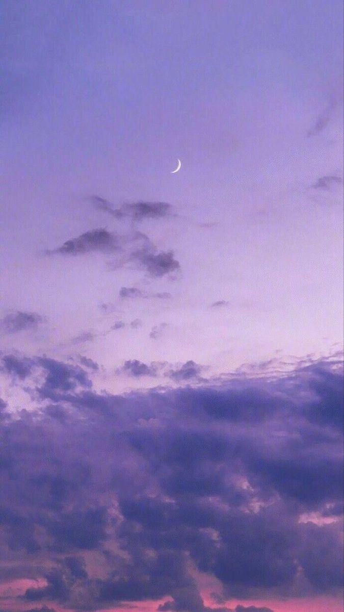 675x1200 Purple Sky Aesthetic Wallpaper