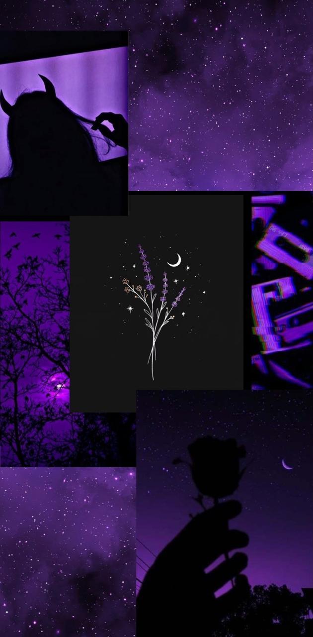 630x1280 Purple Sky Aesthetic Wallpaper