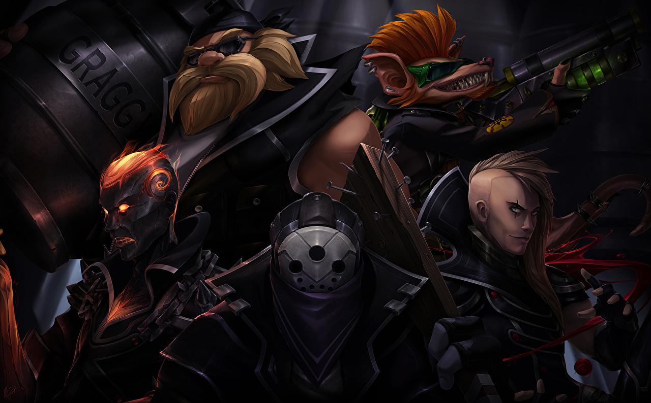 1280x794 Desktop Wallpaper LOL warrior Jax, Brand, Vladimir, Gragas, Twitch