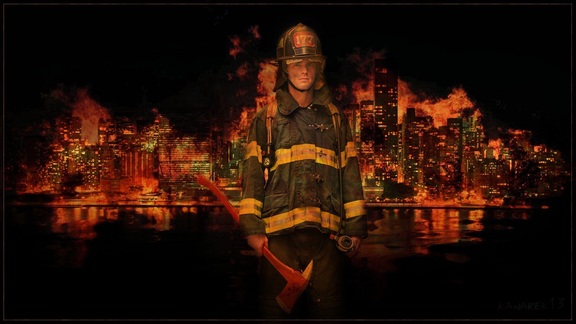 1920x1080 Firefighter Wallpaper High Resolution