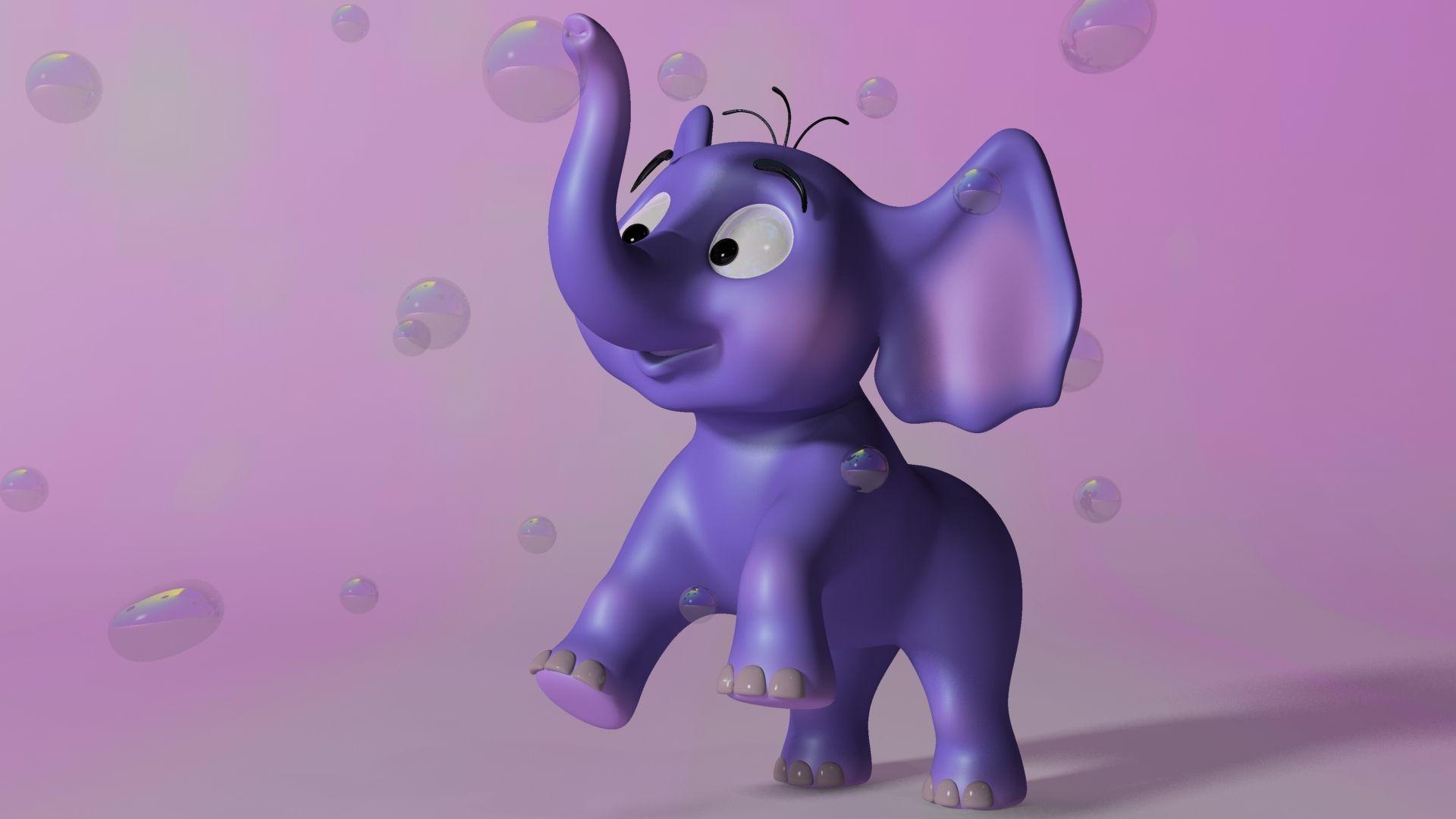 1920x1080 3D Elephant, HD 3D, 4k Wallpaper, Image, Background