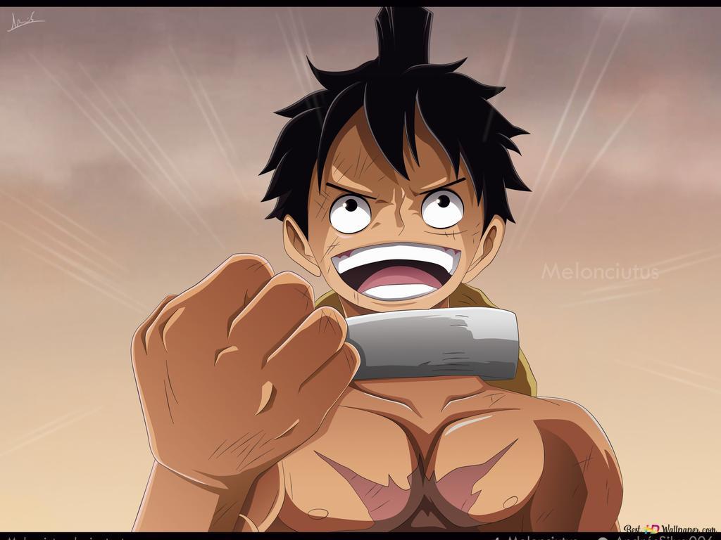 1024x768 Luffy in Udon Jail 2K wallpaper download