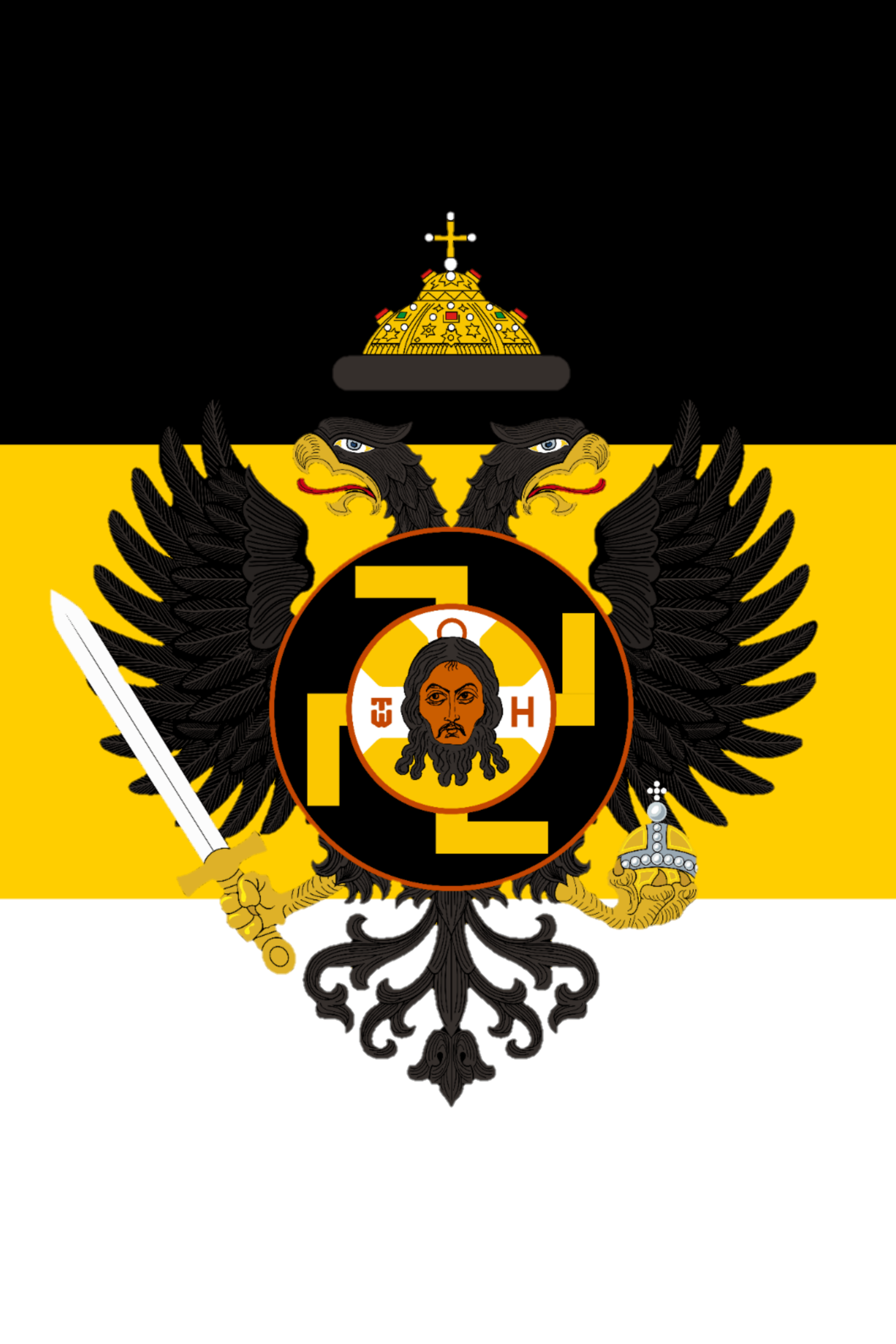 2309x3464 flag of the Holy Russian Empire