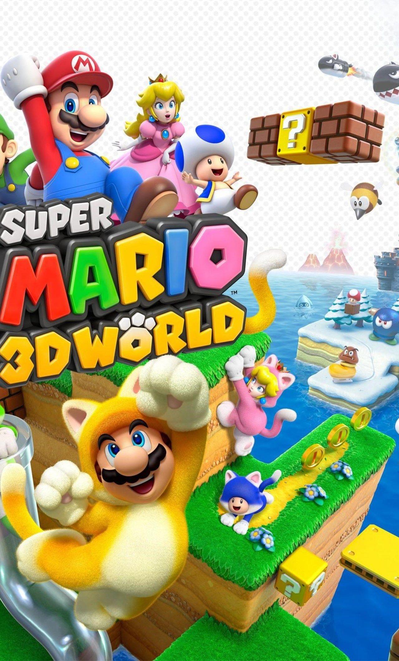 1280x2120 Super Mario 3D World iPhone HD 4k Wallpaper, Image